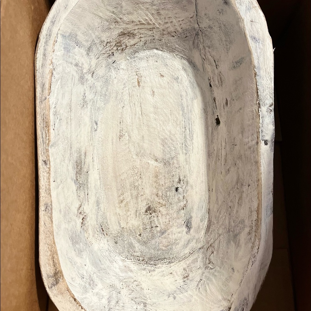 Dough bowl White-washed